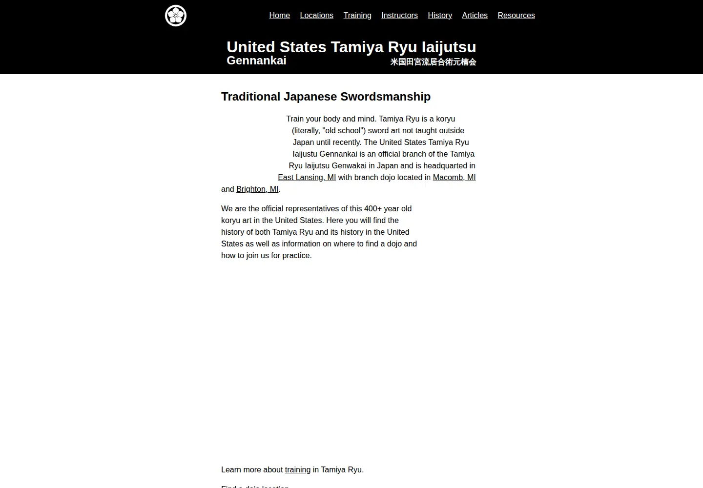 Screenshot of ustamiyaryu.org