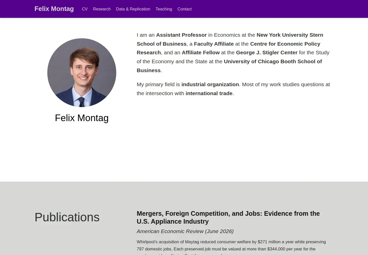 Screenshot of felixmontag.com