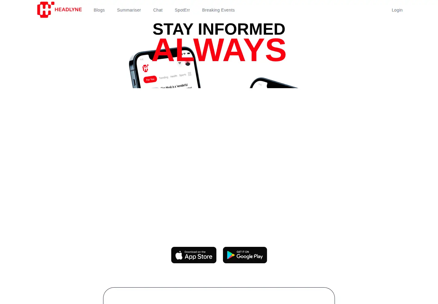 Screenshot of headlyne.ai