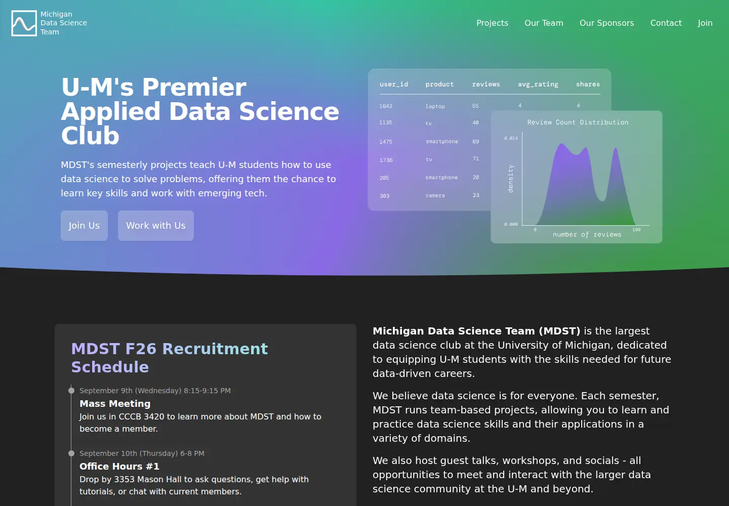 Screenshot of mdst.club