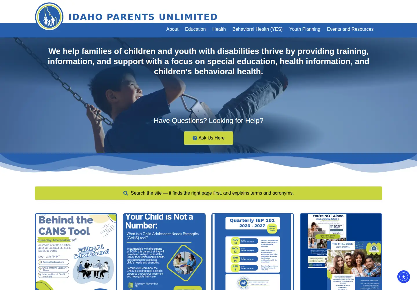 Screenshot of ipulidaho.org