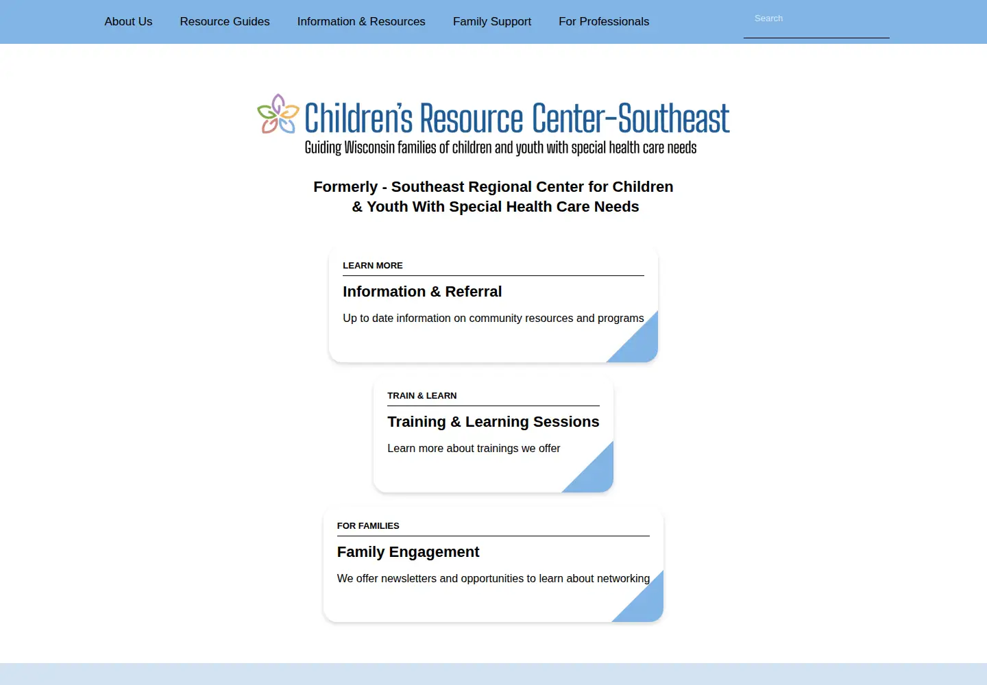 Screenshot of southeastregionalcenter.org