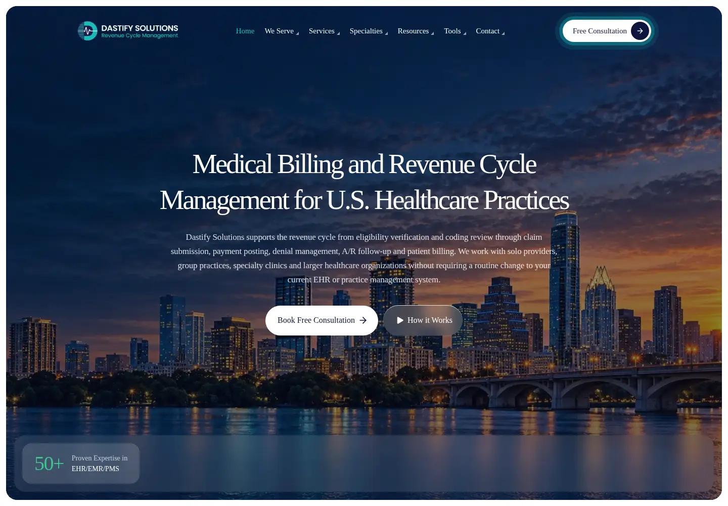 Screenshot of dastifysolutions.com