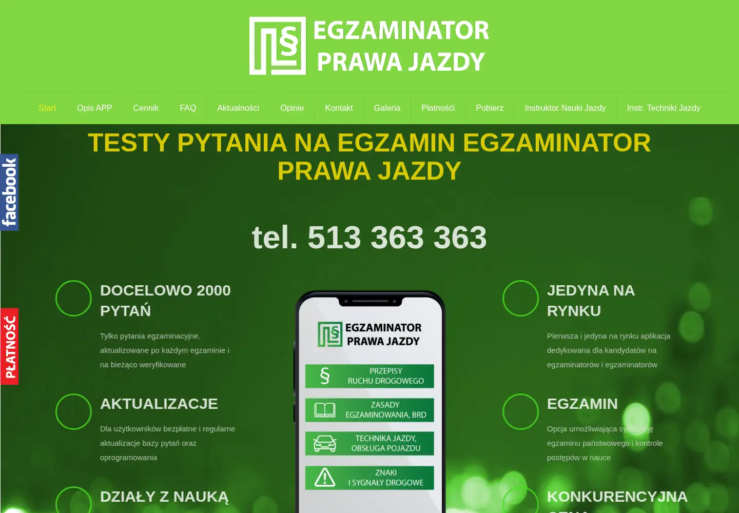 Screenshot of egzaminatorprawajazdy.pl
