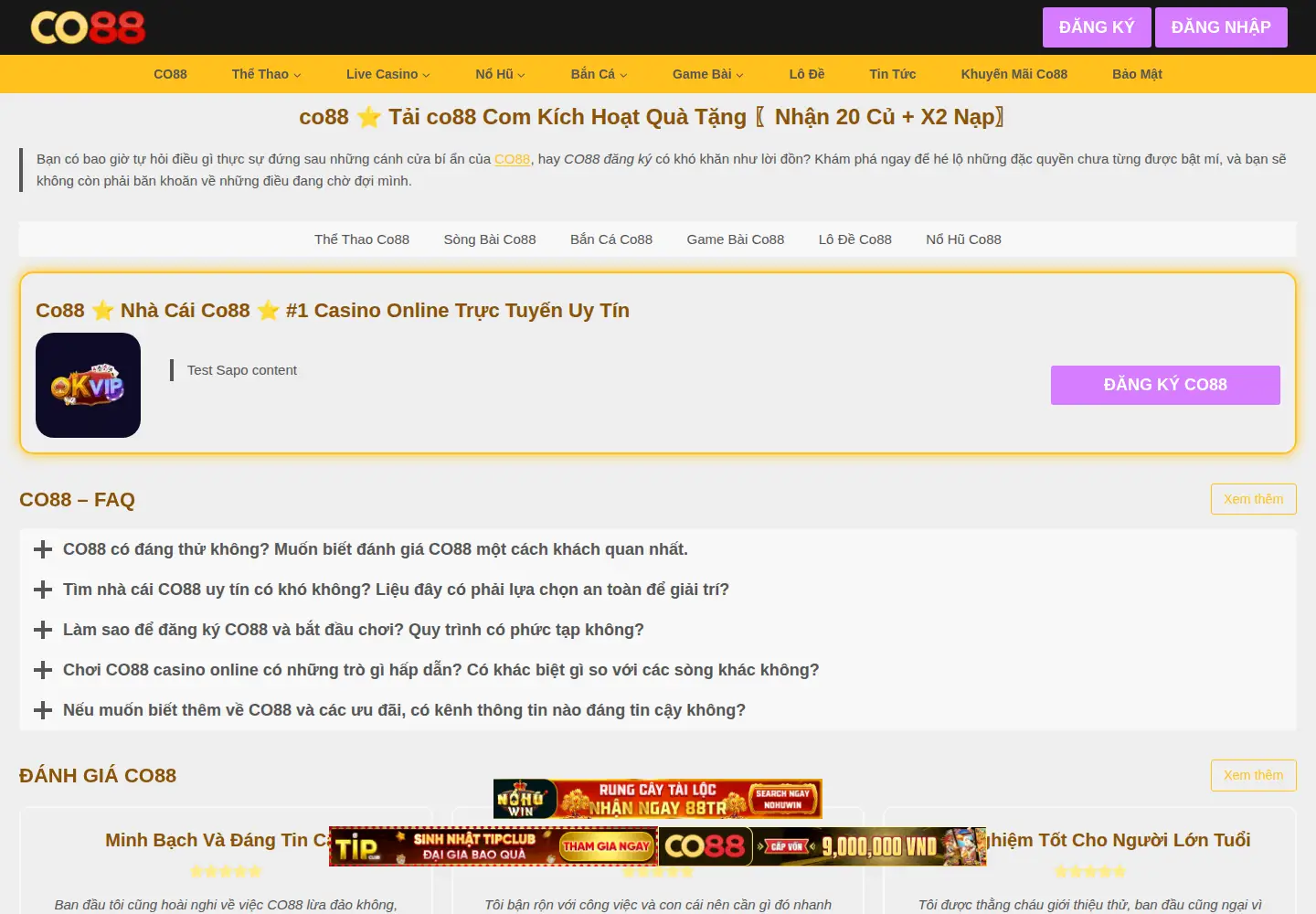 Screenshot of co88.money