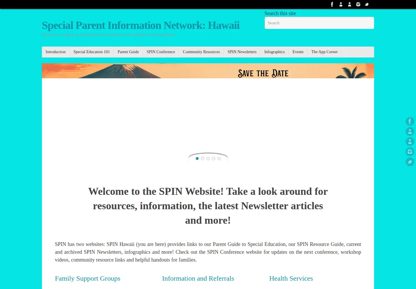 Screenshot of spinhawaii.org