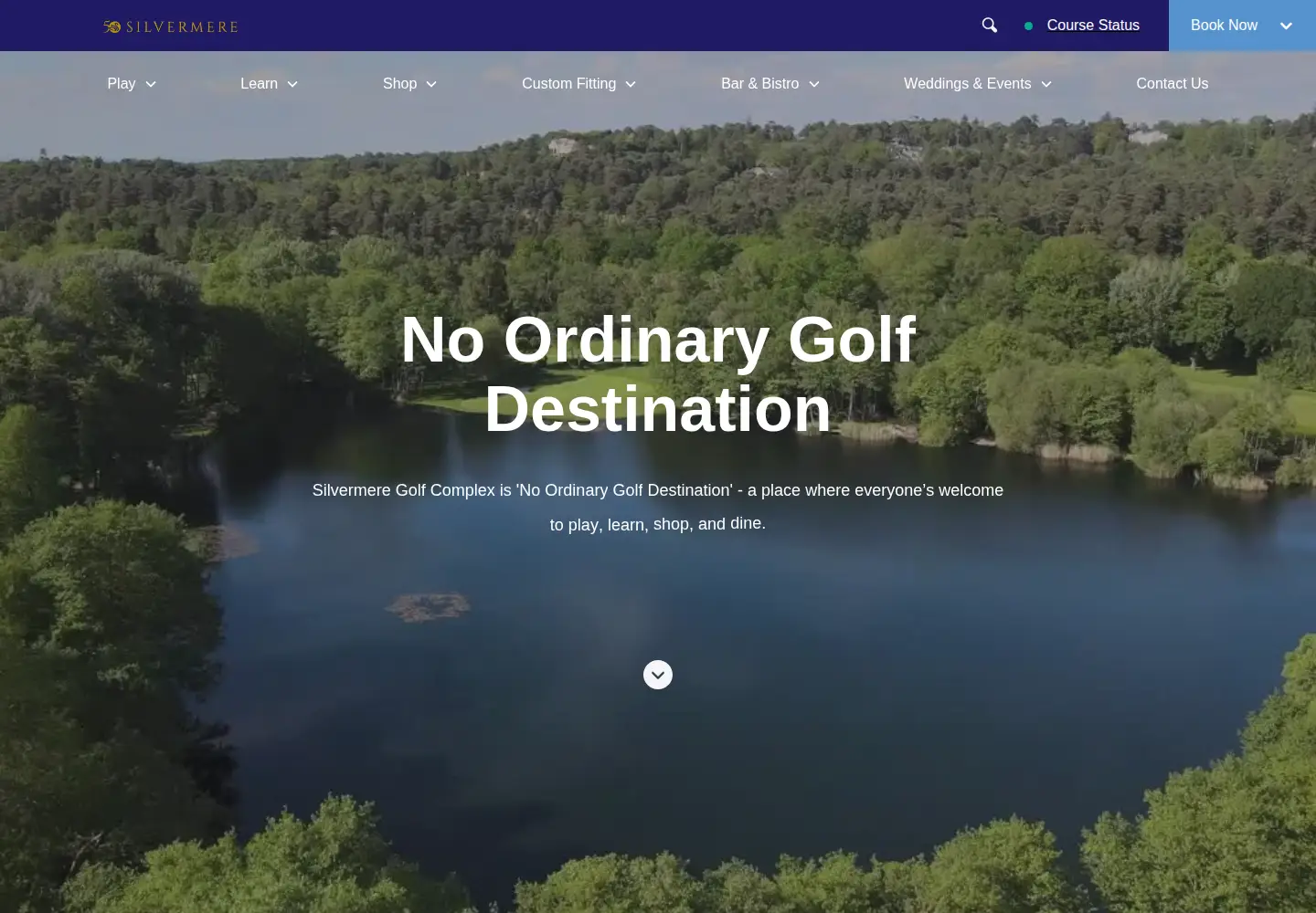 Screenshot of silvermere-golf.co.uk