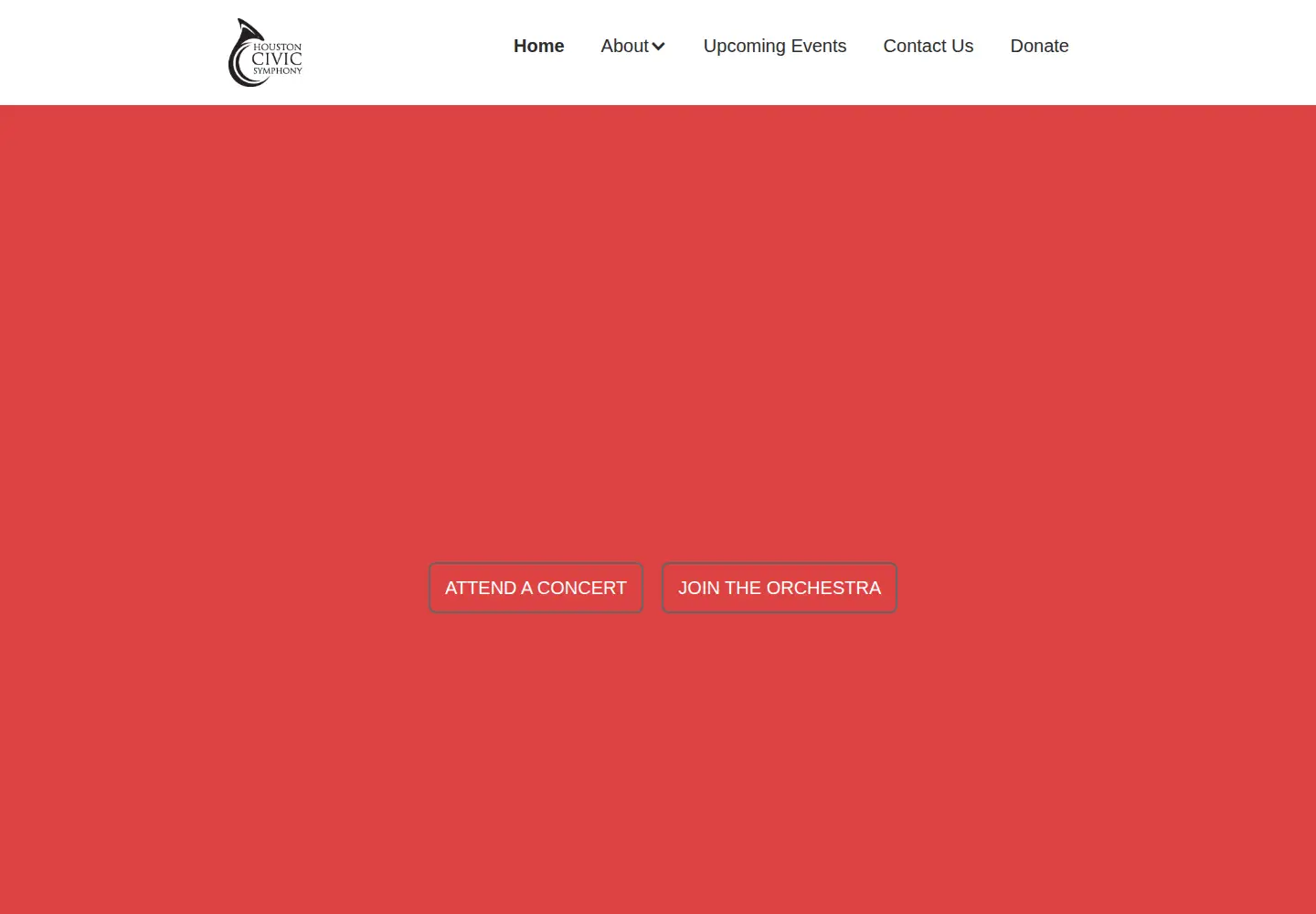 Screenshot of civicsymphony.org