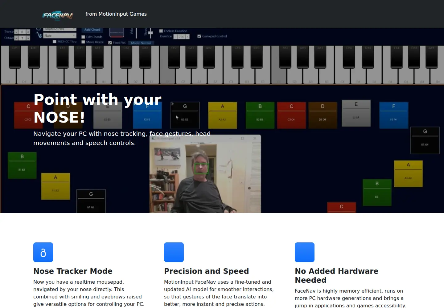 Screenshot of facenav.org