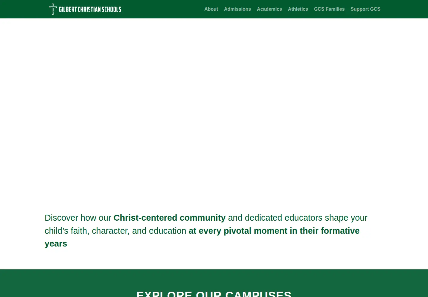 Captured homepage of gcsaz.org in the current scan