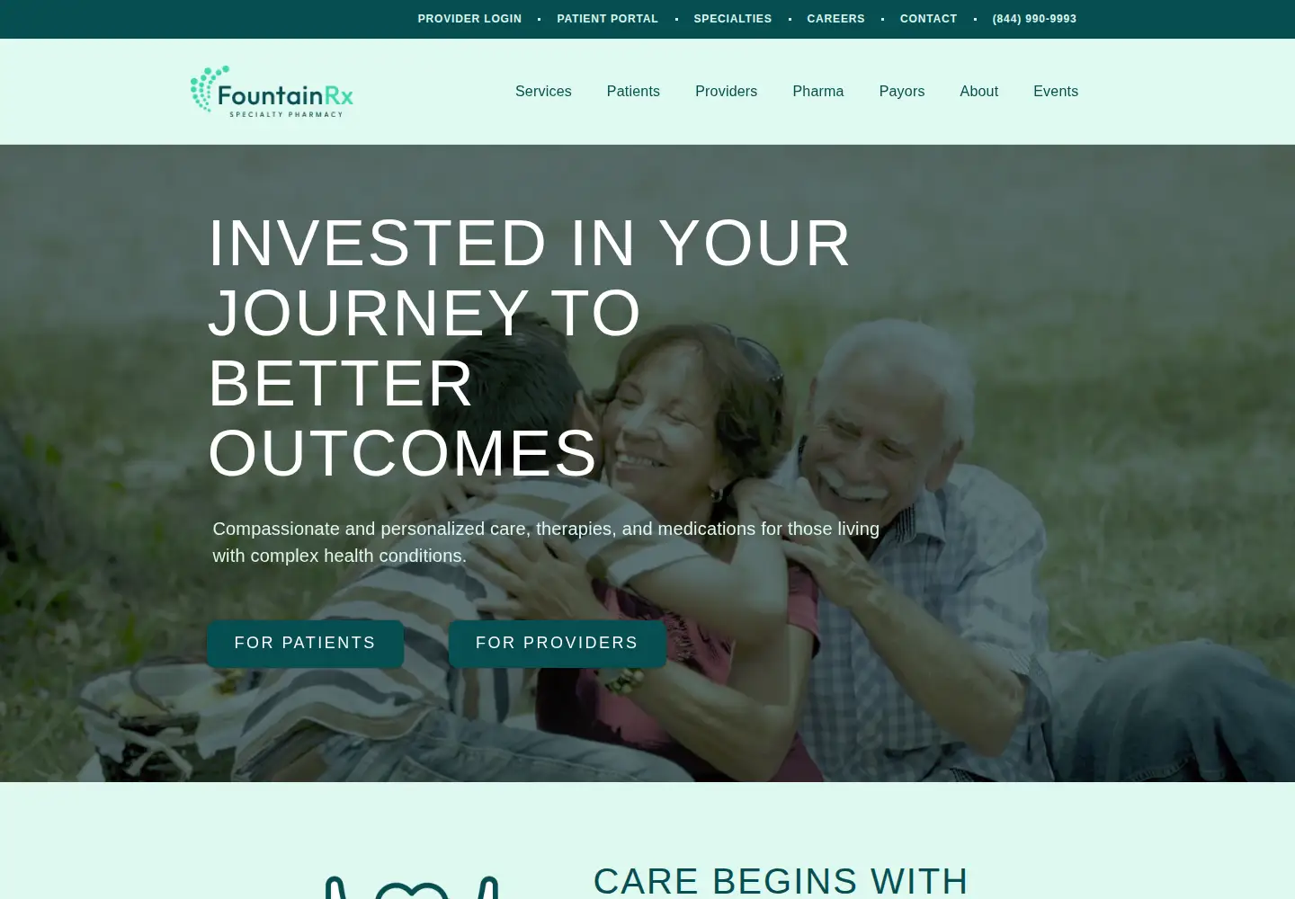 Screenshot of fountainrx.com