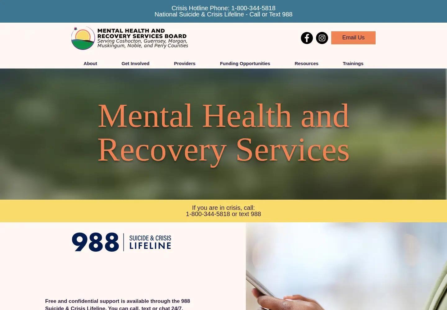Screenshot of mhrs.org