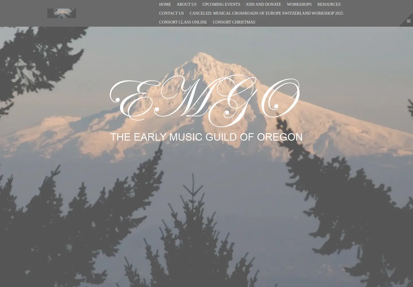 Captured homepage of emgo.org in the current scan
