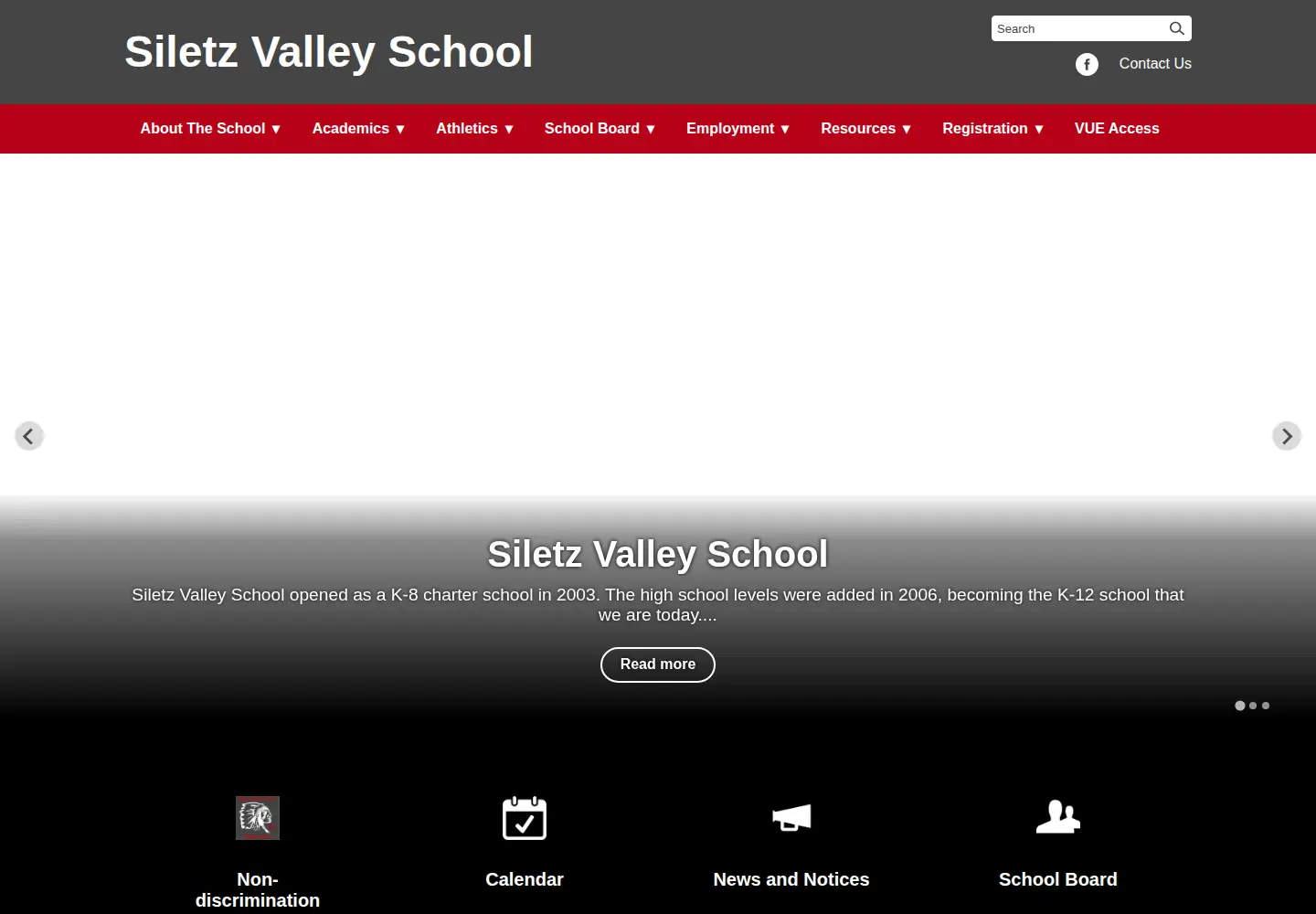 Screenshot of siletzschools.org