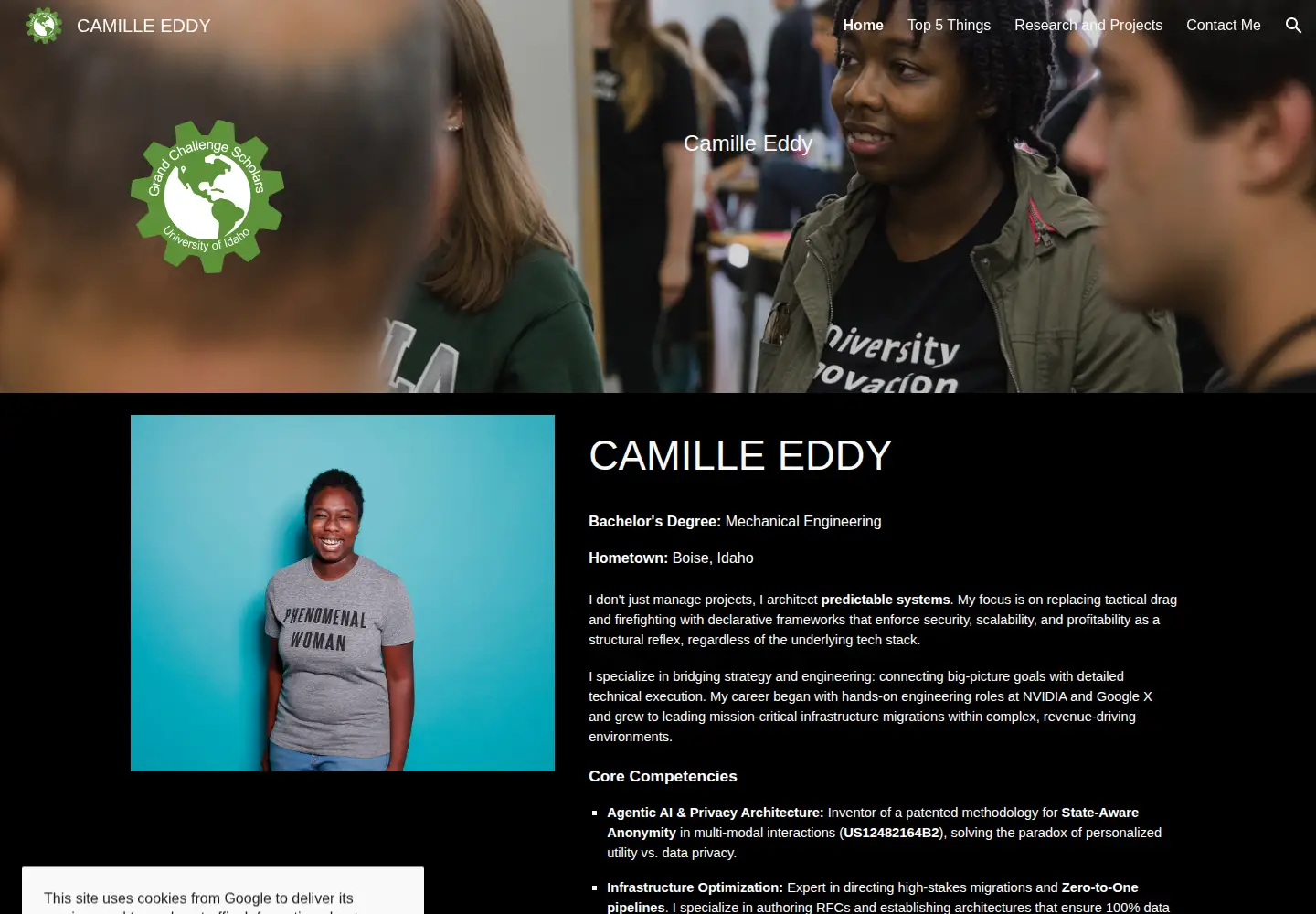 Captured homepage of hellocami.com in the current scan