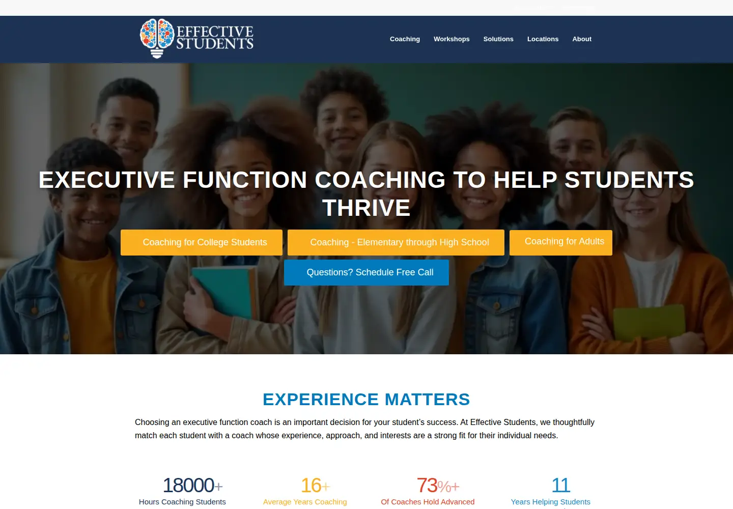 Screenshot of effectivestudents.com