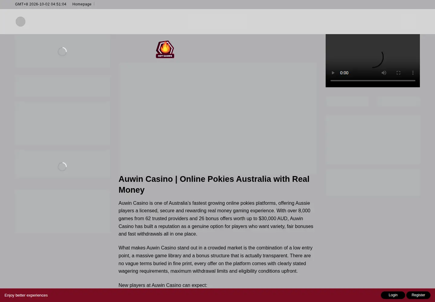 Screenshot of auwin.tech