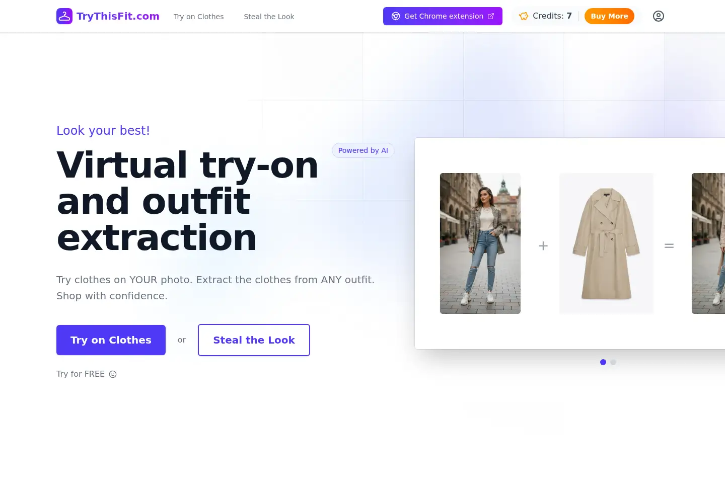 Screenshot of trythisfit.com