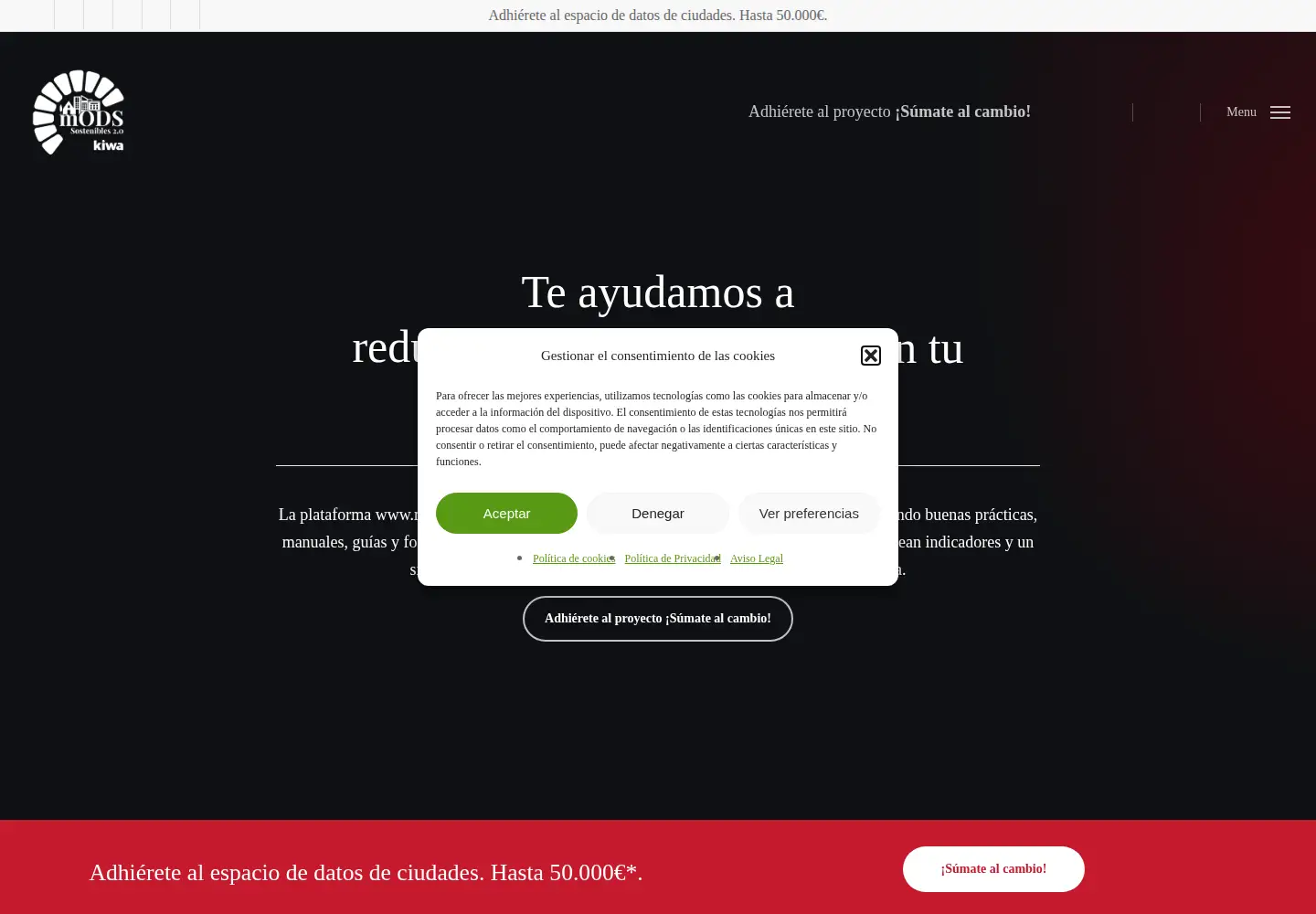 Screenshot of municipiods.com
