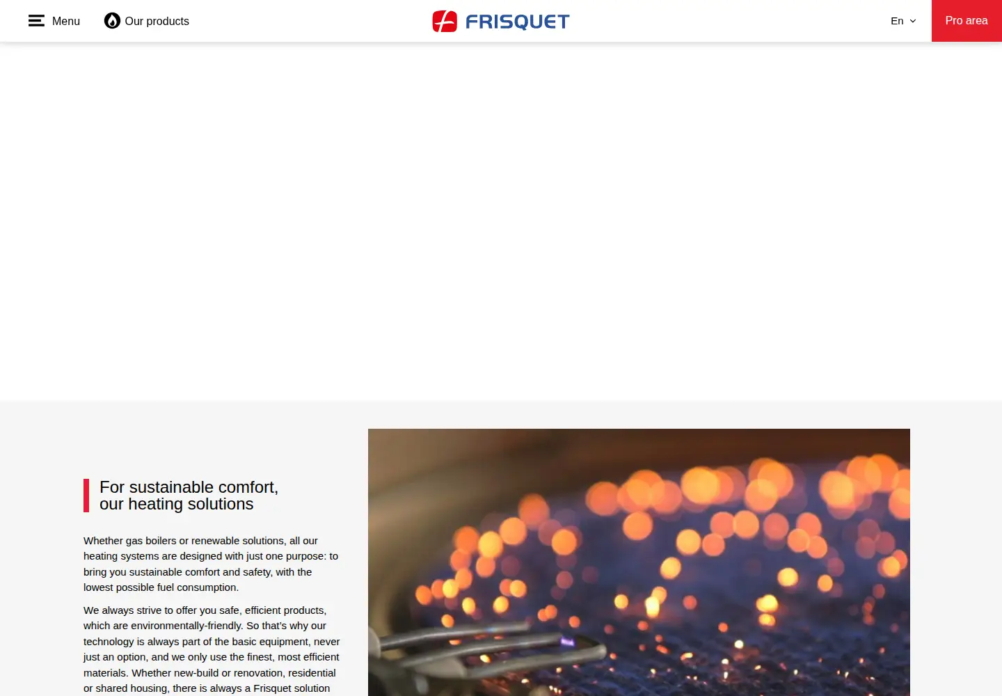 Screenshot of frisquet.com