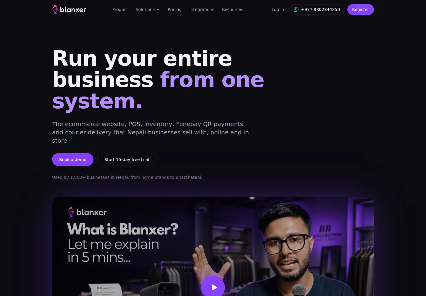 Screenshot of blanxer.com