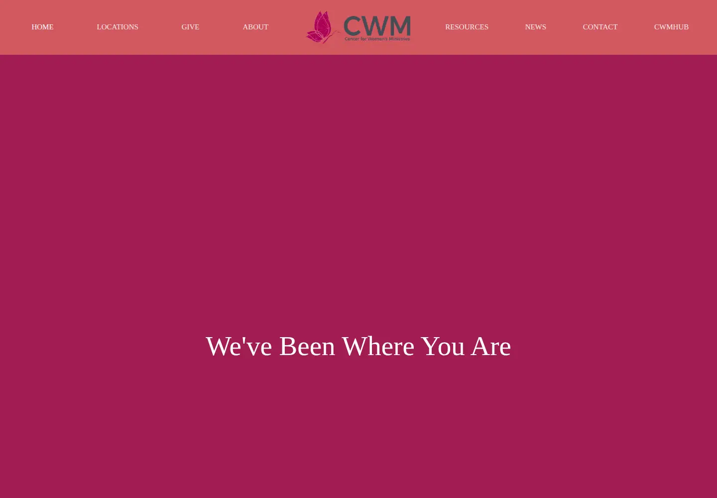 Screenshot of cwmhope.org