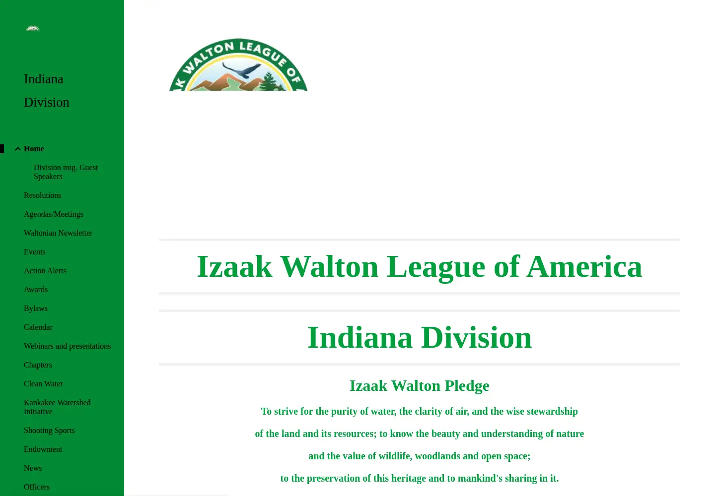 Screenshot of in-iwla.org