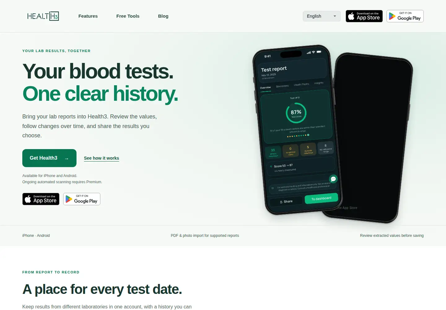 Screenshot of health3.app