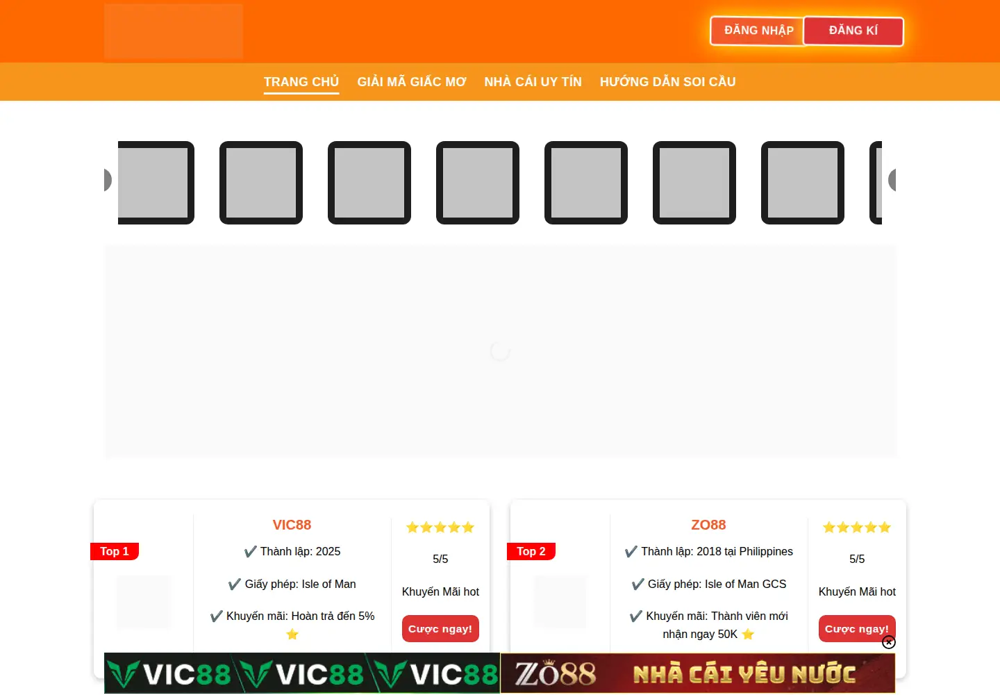 Captured homepage of lodeonline.gold in the current scan