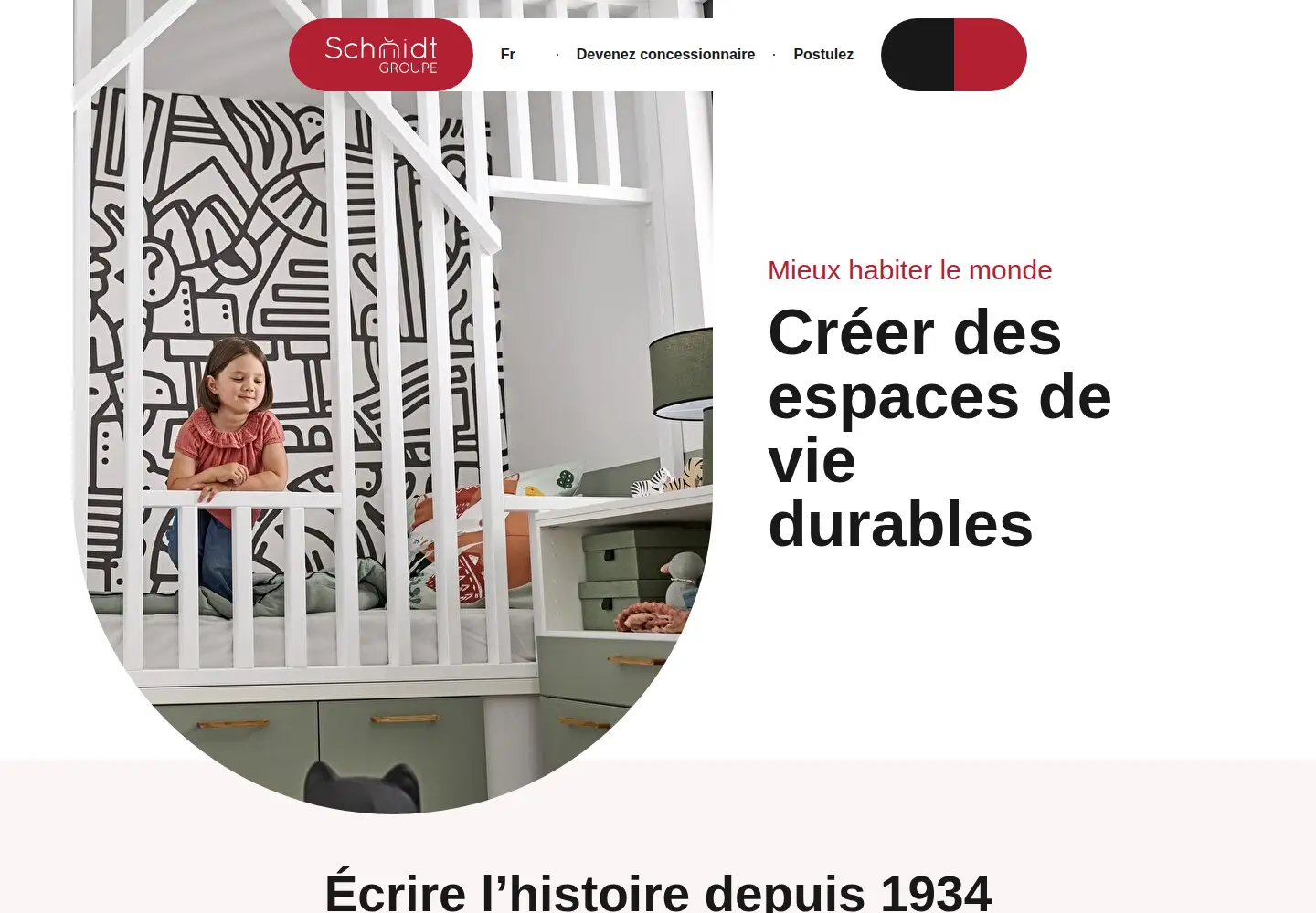 Captured homepage of groupe.schmidt in the current scan