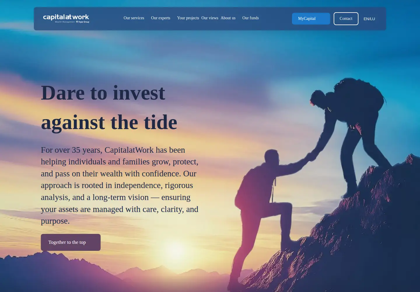 Captured homepage of capitalatwork.com in the current scan