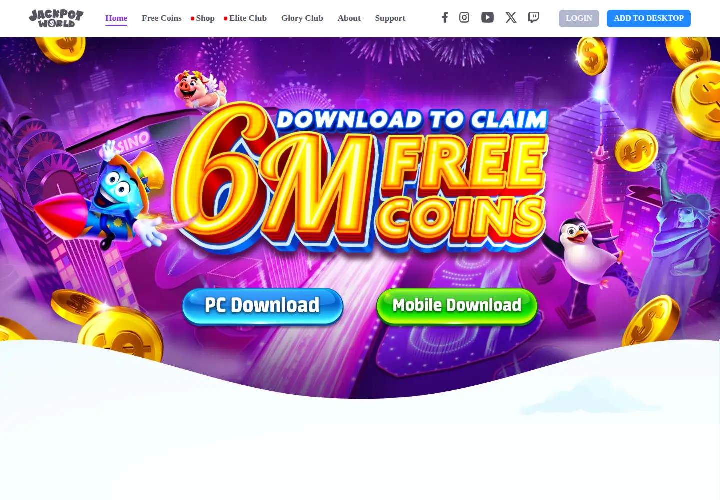 Screenshot of jackpot-world.com