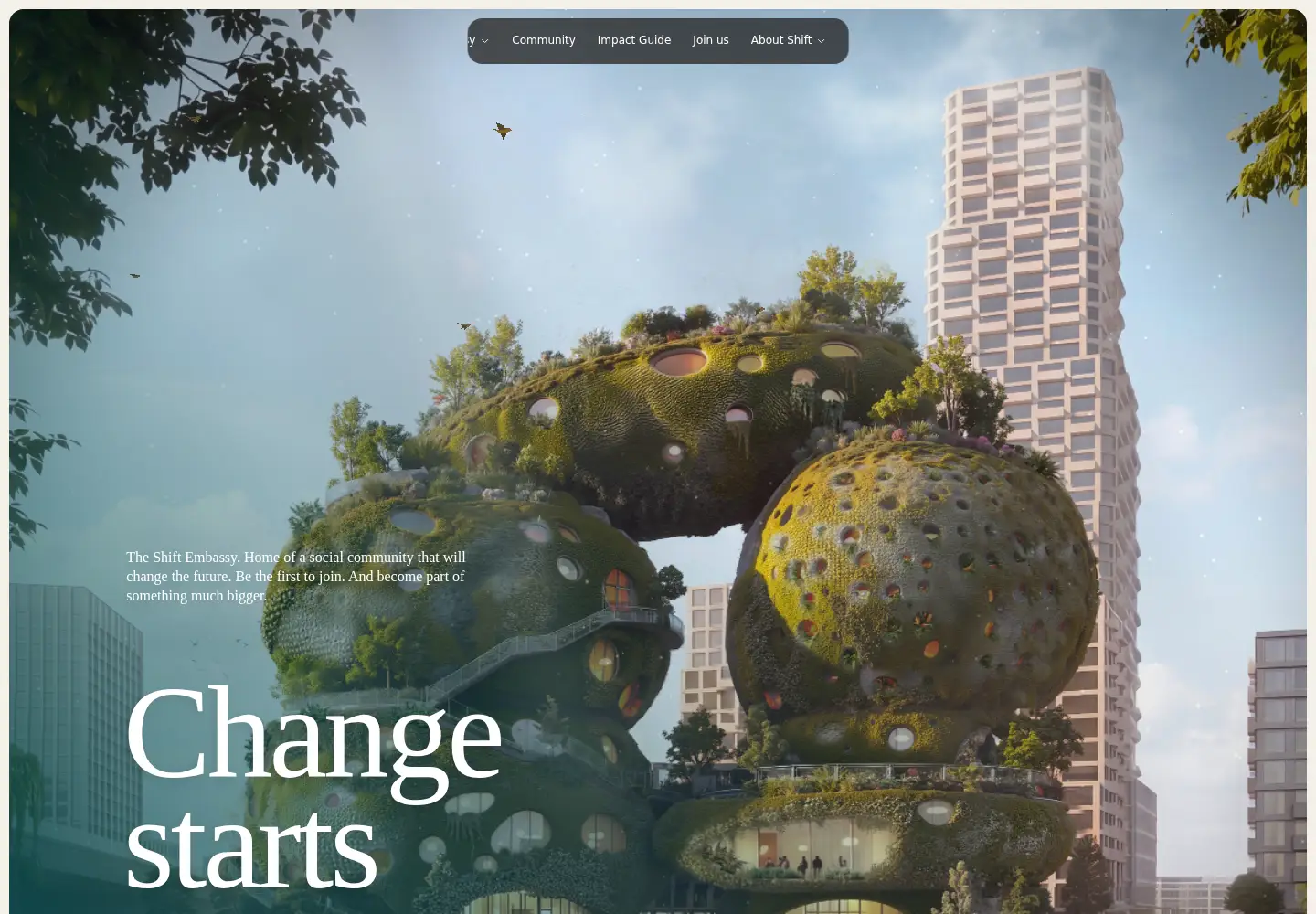 Screenshot of shift.world
