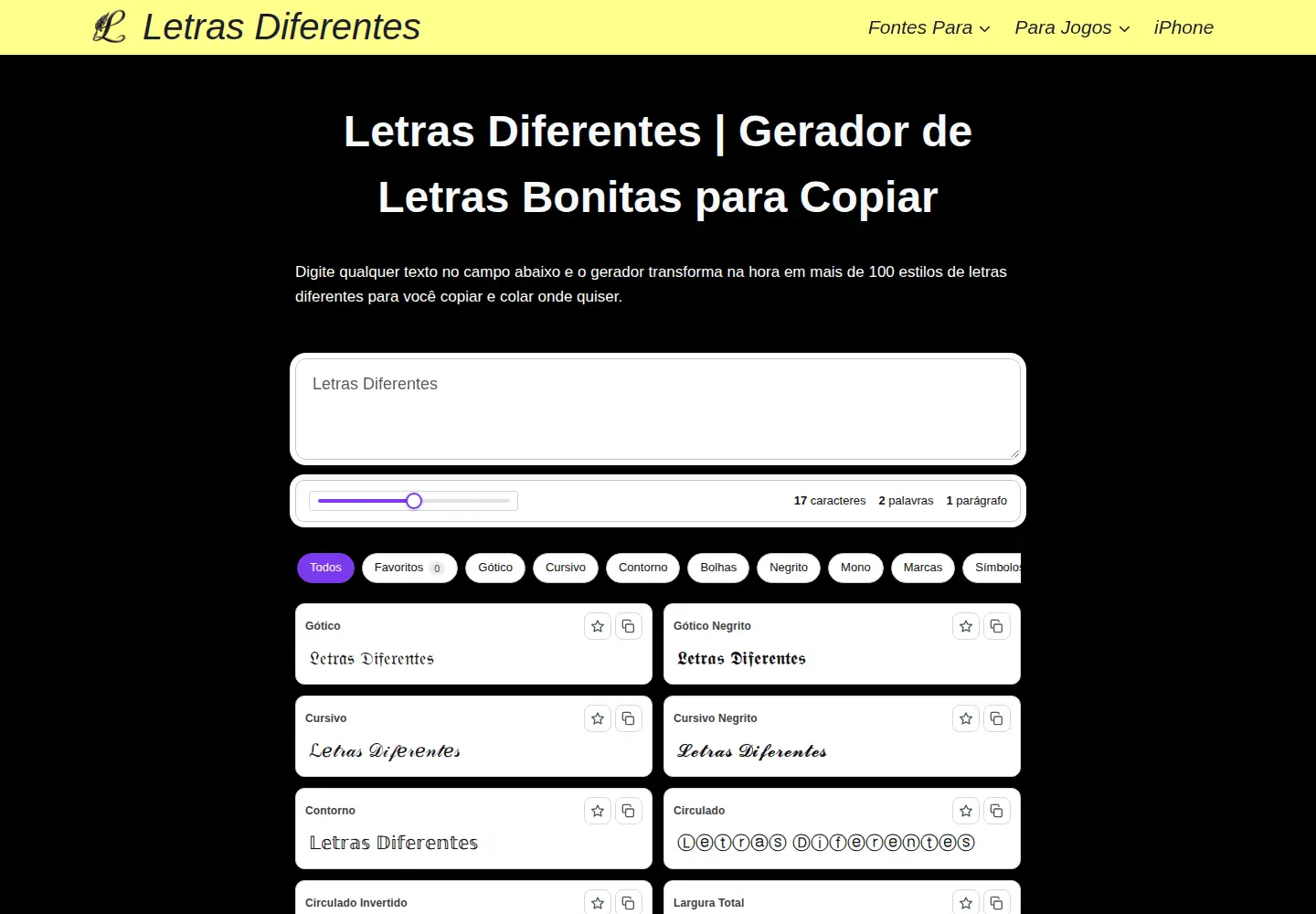 Captured homepage of letras-diferentes.co in the current scan