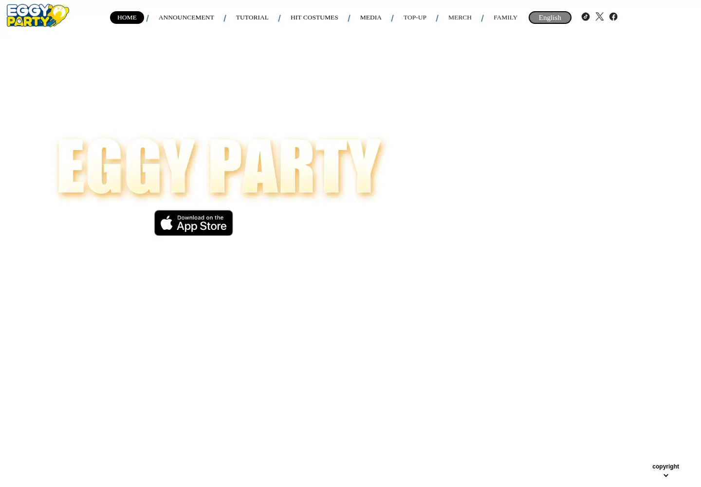 Captured homepage of eggyparty.com in the current scan