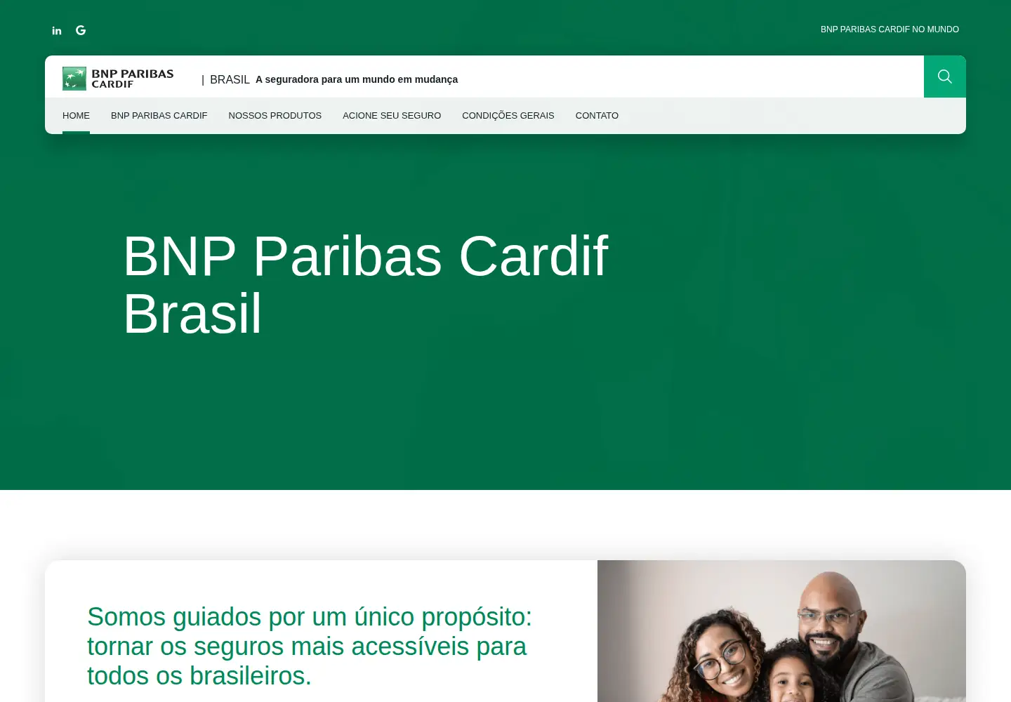 Screenshot of bnpparibascardif.com.br