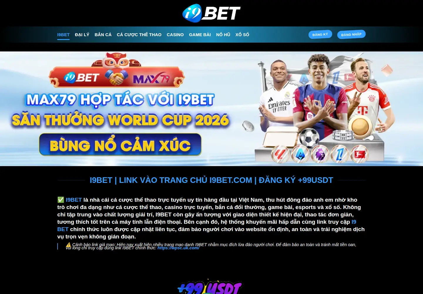 Captured homepage of i9bethn.com in the current scan