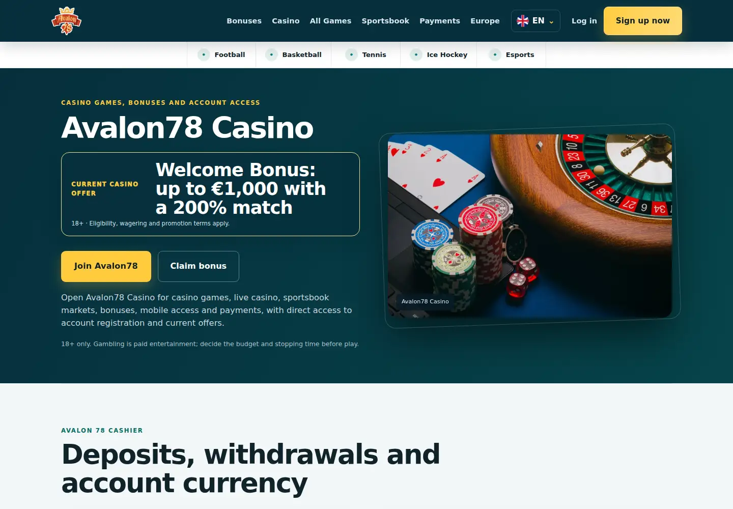 Screenshot of avalon78.eu