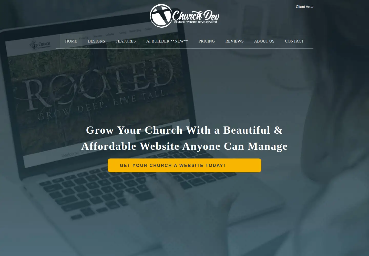 Screenshot of churchdev.com