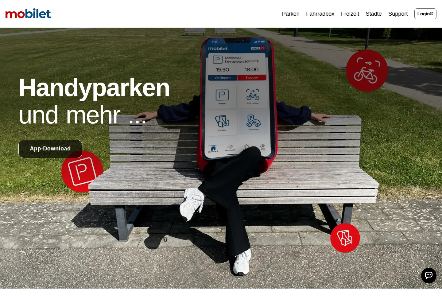Screenshot of mobilet.de