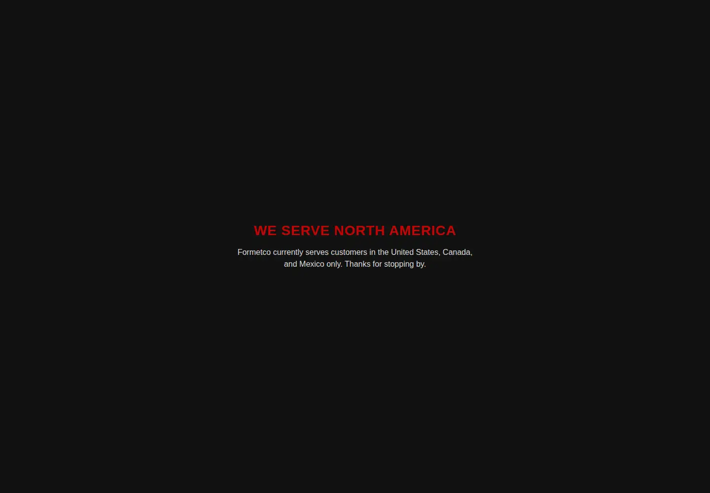Screenshot of formetco.com