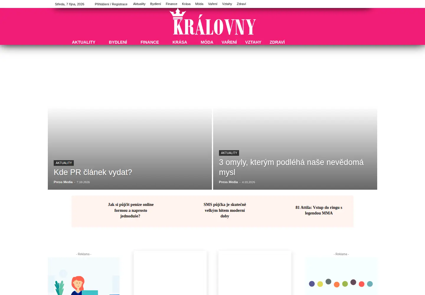 Screenshot of kralovny.cz