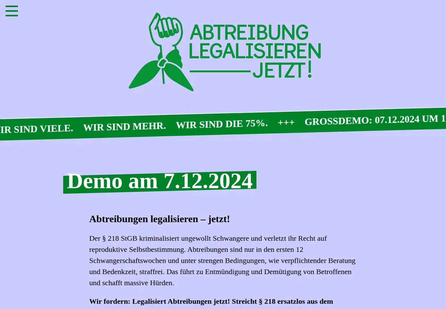Screenshot of abtreibung-legalisieren.de