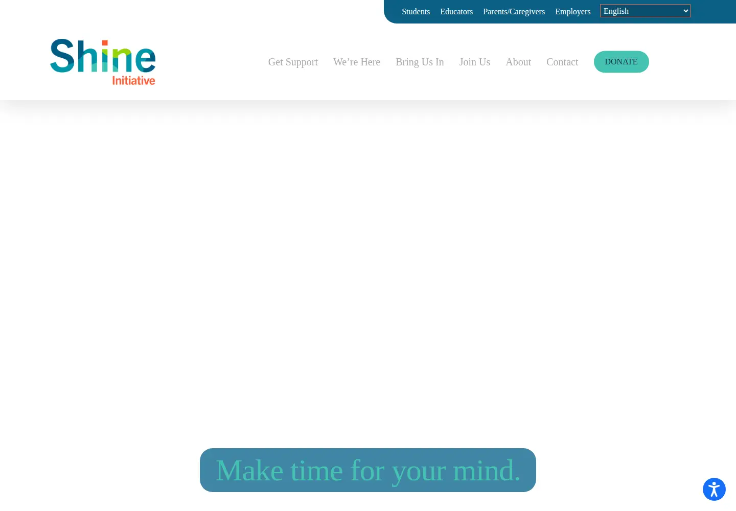 Screenshot of shineinitiative.org