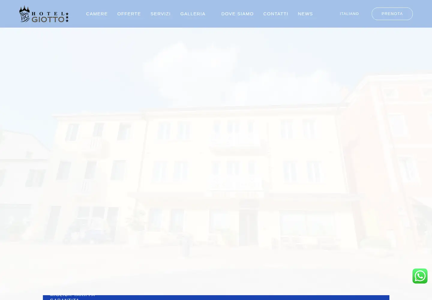 Screenshot of hotelgiotto.com