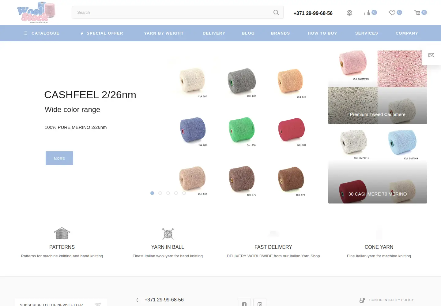 Captured homepage of woolstock.eu in the current scan