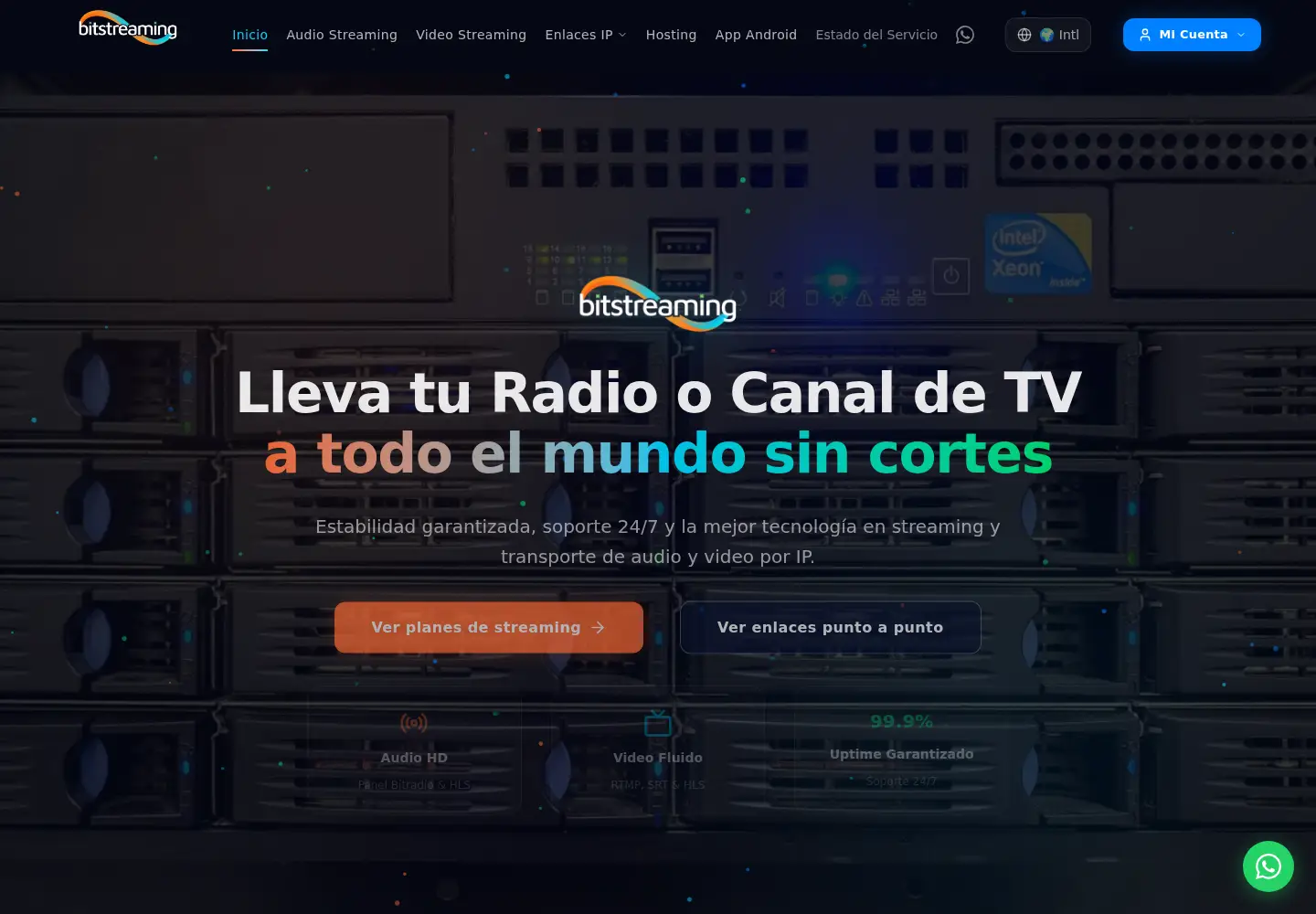 Screenshot of bitstreaming.net