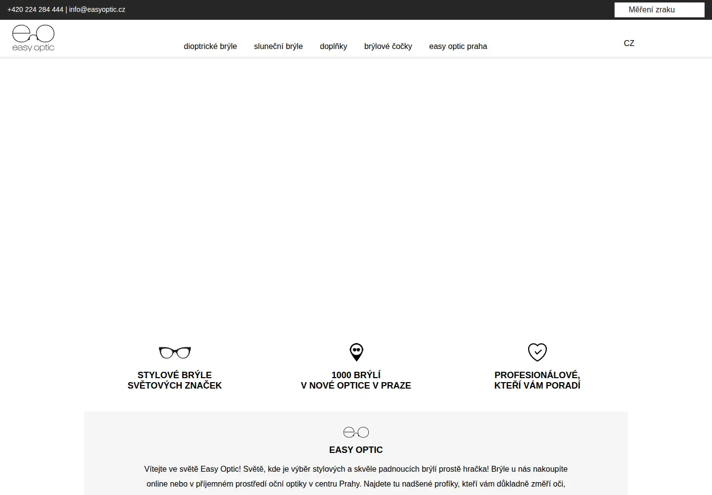 Screenshot of easyoptic.cz