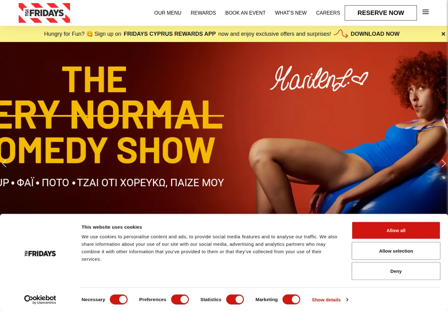Screenshot of fridays.com.cy