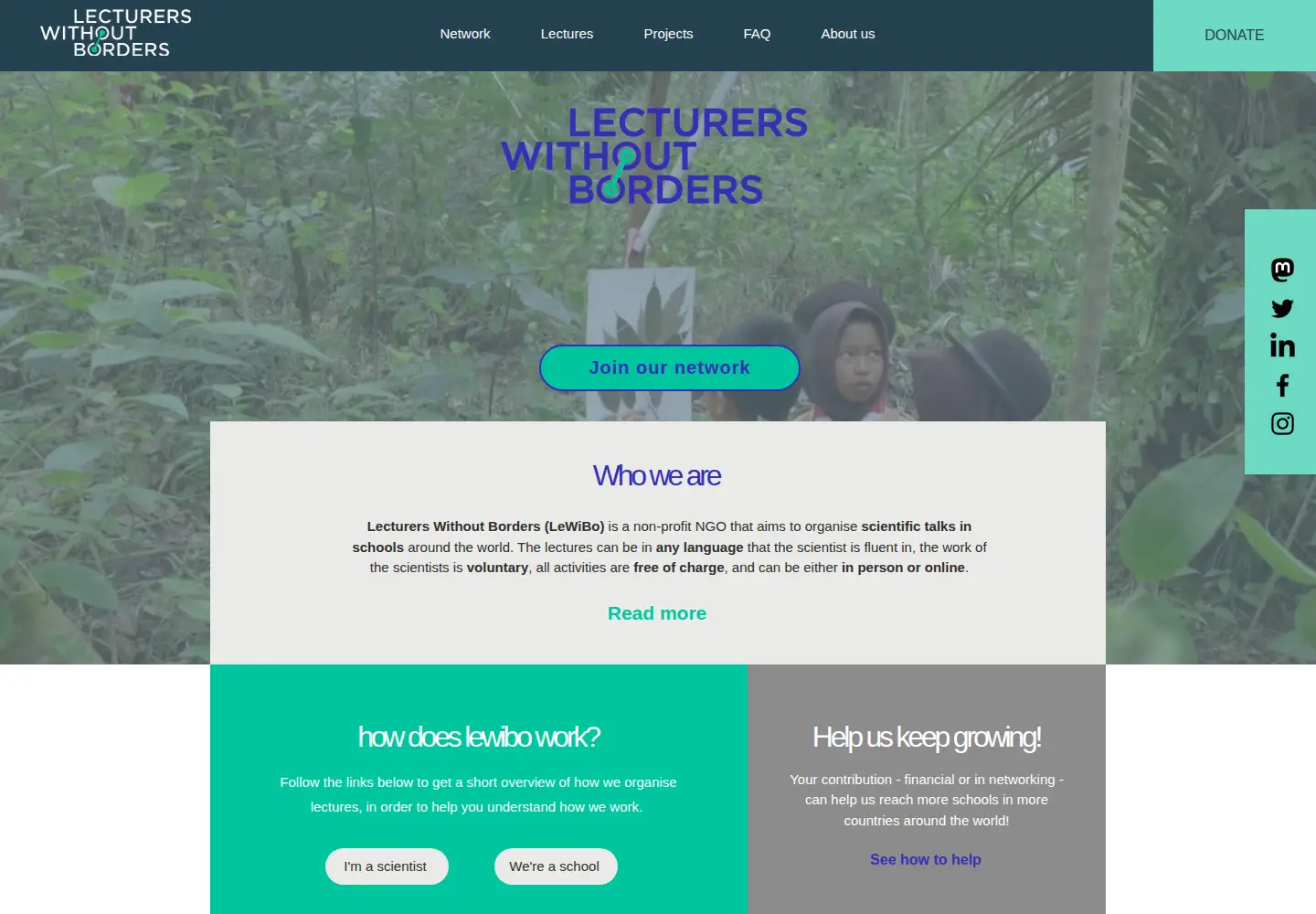 Captured homepage of lewibo.org in the current scan